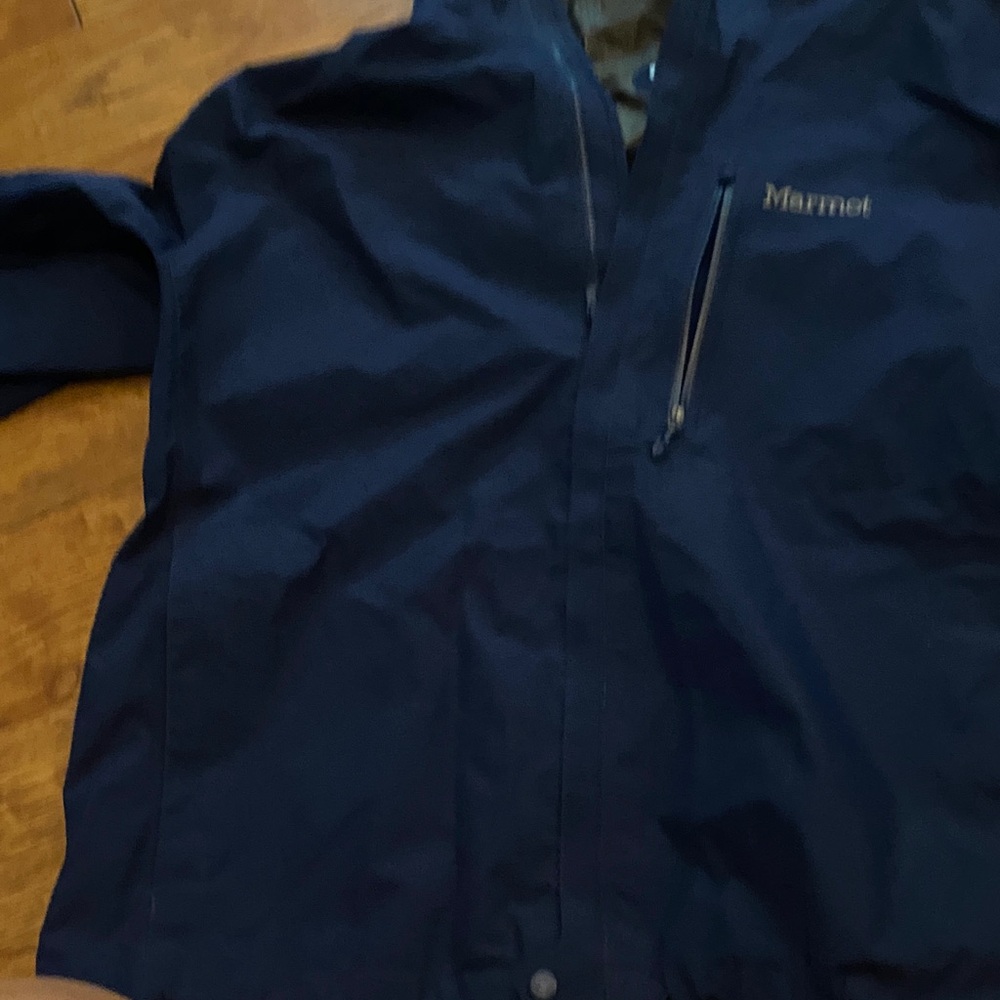 Marmot Dark Blue Waterproof Shell Jacket